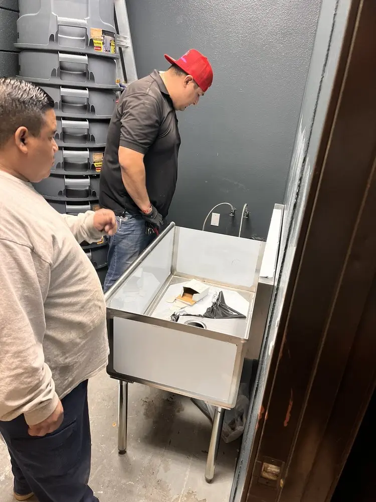 Commercial plumbing and sink installation in Lowry Field